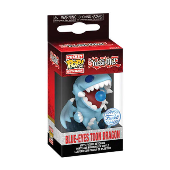 LLAVERO POCKET POP YU-GI-OH BLUE-EYES TOON DRAGON ATTACK image 0