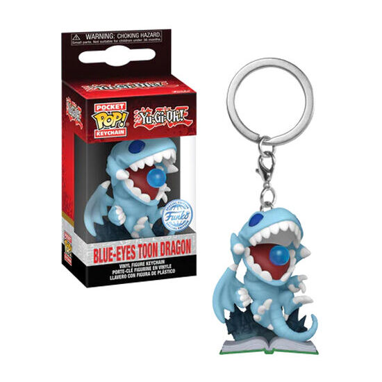 LLAVERO POCKET POP YU-GI-OH BLUE-EYES TOON DRAGON ATTACK image 1