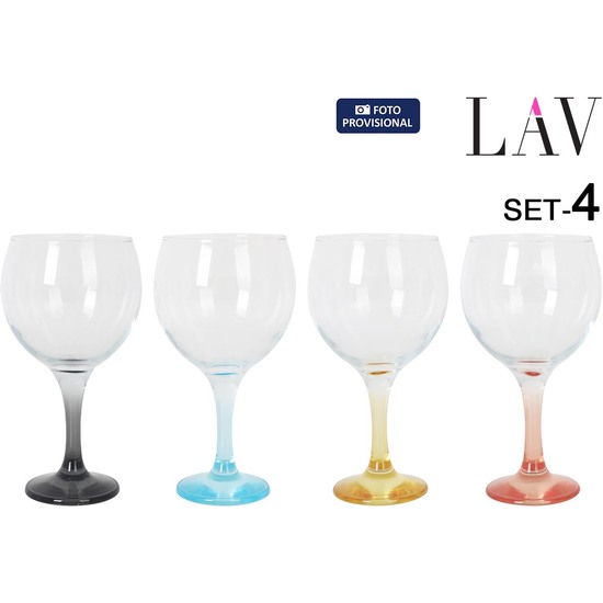 SET 4 COPAS COMB. 645CC COLORES image 0