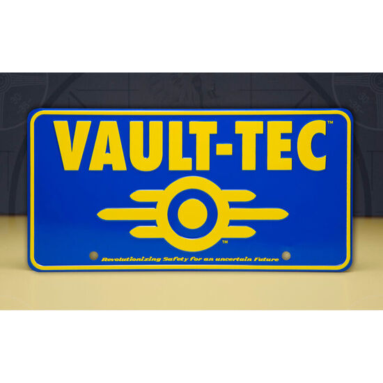 REPLICA MATRICULA VAULT-TEC FALLOUT image 0