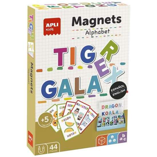 JUEGO MAGNÉTICO EL ALFABETO BILINGÜE CON 44 PIEZAS image 0