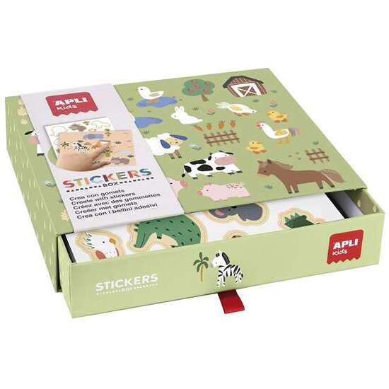 JUEGO DE PEGATINAS GOMETS LOS ANIMALES Y SU HABITAT CON 8 LÁMINAS Y 8 HOJAS DE GOMETS image 2