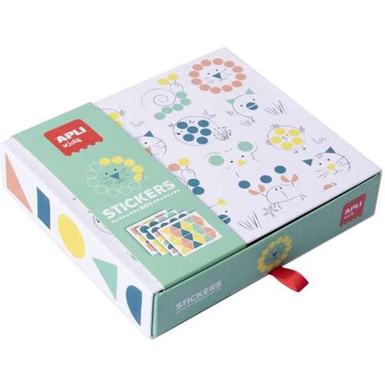 JUEGO DE PEGATINAS GOMETS GEOMETRICOS ANIMALES ¡TAMBIÉN PUEDES CREAR TUS PROPIOS DIBUJOS! image 2