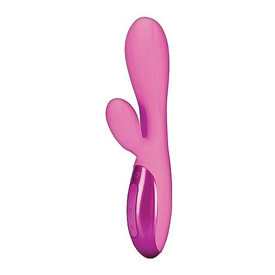 ULTRAZONE TEASE 6X RABBIT STYLE SILICONE VIBE - PINK image 0