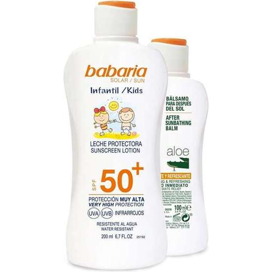 LECHE PROTECTORA SOLAR INFANTIL F-50+ + AFTER SUN. 300 ML image 0
