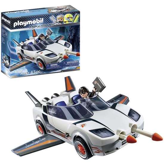 AGENTE SECRETO Y RACER PLAYMOBIL TOP AGENTS image 1