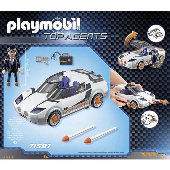 AGENTE SECRETO Y RACER PLAYMOBIL TOP AGENTS image 2
