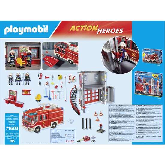 MEGA SET BOMBEROS CON ACCESORIOS PLAYMOBIL ACTION. image 3