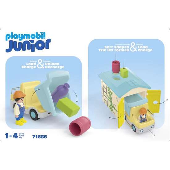CAMIÓN CON GARAJE PLAYMOBIL JUNIOR. image 1