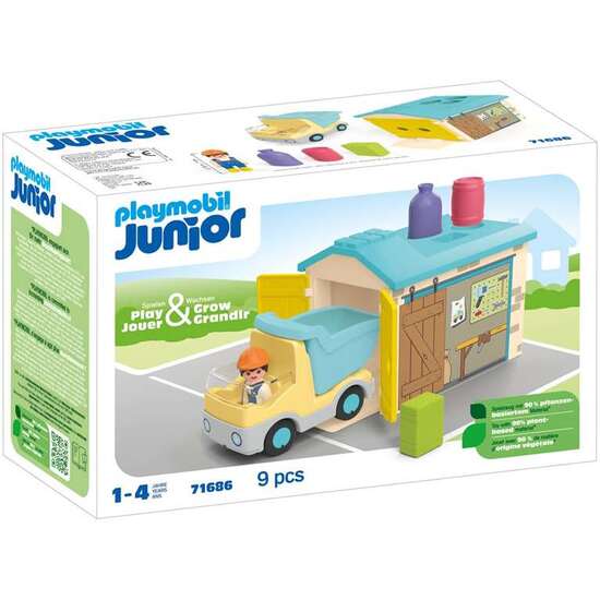 CAMIÓN CON GARAJE PLAYMOBIL JUNIOR. image 3
