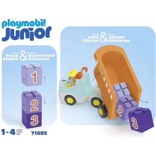 CAMIÓN DE CONSTRUCCIÓN PLAYMOBIL JUNIOR. image 1