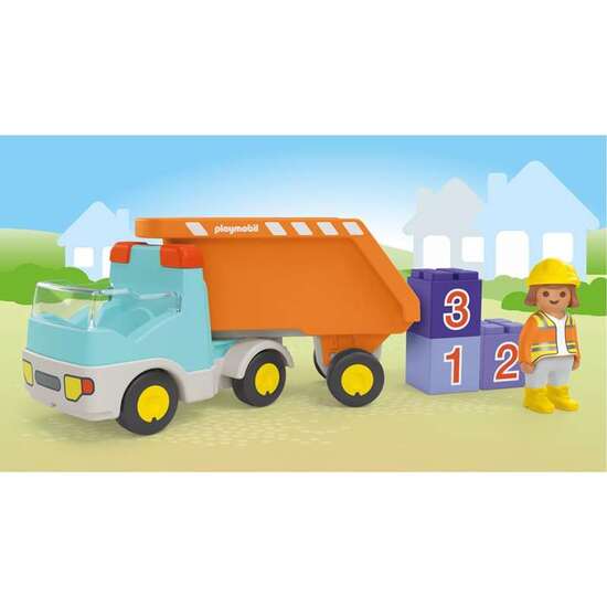 CAMIÓN DE CONSTRUCCIÓN PLAYMOBIL JUNIOR. image 2