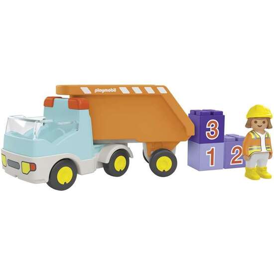 CAMIÓN DE CONSTRUCCIÓN PLAYMOBIL JUNIOR. image 4