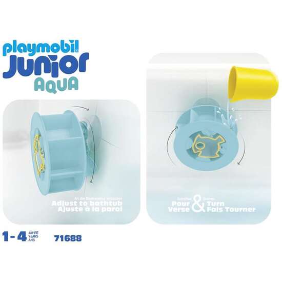RUEDA DE AGUA CON BEBÉ TIBURÓN PLAYMOBIL JUNIOR. image 1
