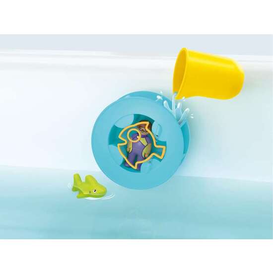 RUEDA DE AGUA CON BEBÉ TIBURÓN PLAYMOBIL JUNIOR. image 2