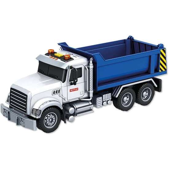 CAMION VOLQUETE CON LUCES Y SONIDOS 35X18X12CM - MODELOS SURTIDOS image 0