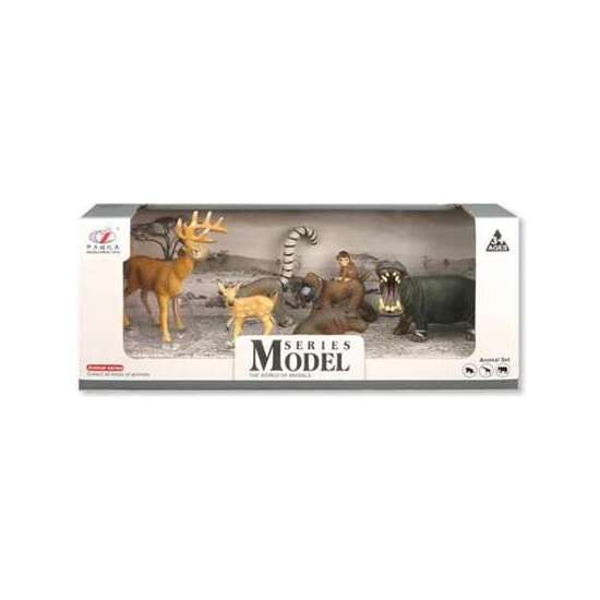 CAJA 6 ANIMALES SALVAJES 30X10X13CM - MODELOS SURTIDOS image 0