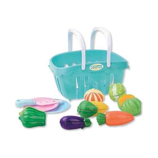 CESTA FRUTAS Y VERDURAS PARTIDAS 25X16X21CM - MODELOS SURTIDOS image 0