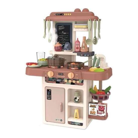 COCINA MODERNA CON 42 ACCESORIOS, LUCES, SONIDOS Y VAPOR, 63X455X22CM image 0