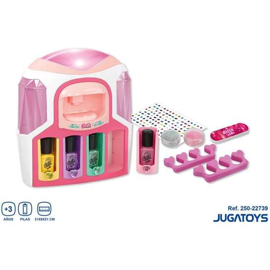 ESTUDIO DE UÑAS CON MAQUINA PARA DECORAR, 4 PINTAUÑAS Y ACCESORIOS 31X8X21 CM image 1