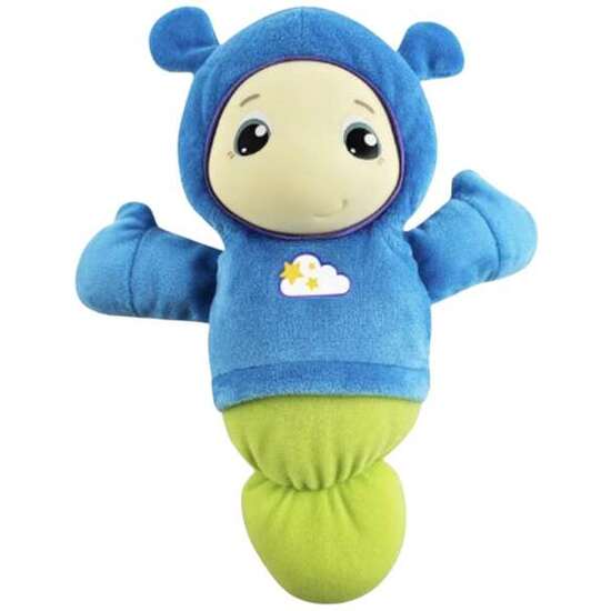 PELUCHE ORUGUITA LUMINOSA PLAYSKOOL MORADA. CON 6 CANCIONES DE CUNA DIFERENTES Y LUZ 15X8X28 CM image 0