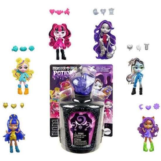 MUÑECA MONSTER HIGH POCIONES. MINI MUÑECA SORPRESA 7.6 CM CON ACCESORIOS - MODELOS SURTIDOS image 1