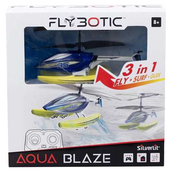 HELICOPTERO RADIO CONTROL AQUA BLAZE 3 EN 1 QUE DESAFIA LA GRAVEDAD. 3 CANALES 2.4 GHZ image 0