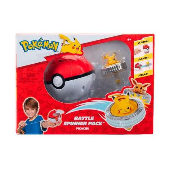 POKEMON BATTLE SPINNER. CARGA,LANZA Y PELEA! TIRA DE LA CUERDA APUNTA Y DISPARA! - MODELOS SURTIDOS image 0