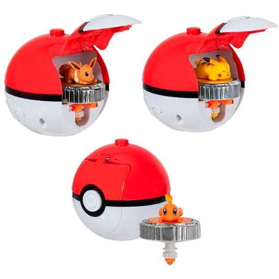 POKEMON BATTLE SPINNER. CARGA,LANZA Y PELEA! TIRA DE LA CUERDA APUNTA Y DISPARA! - MODELOS SURTIDOS image 2