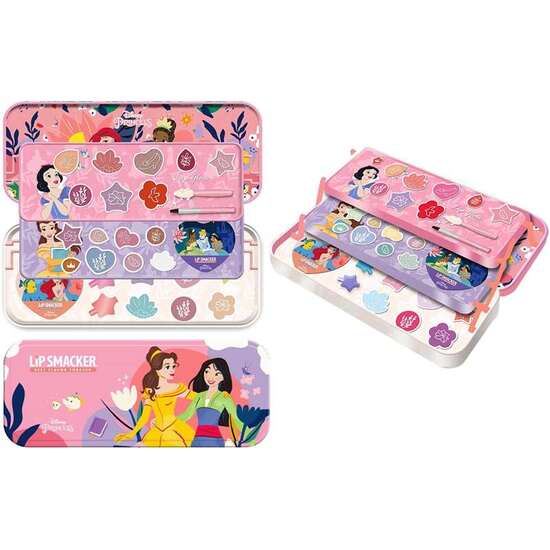 ESTUCHE METALICO MAQUILLAJE PRINCESAS 3 PISOS. 4X9X22 CM image 0