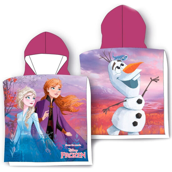 PONCHO TOALLA FROZEN DISNEY ALGODON image 0