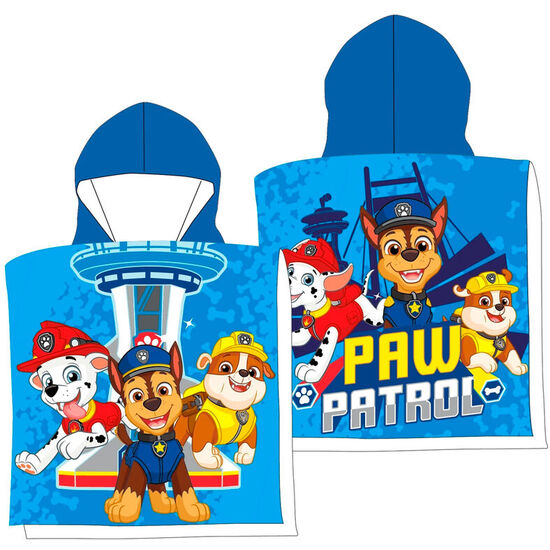 PONCHO TOALLA PATRULLA CANINA PAW PATROL ALGODON image 0