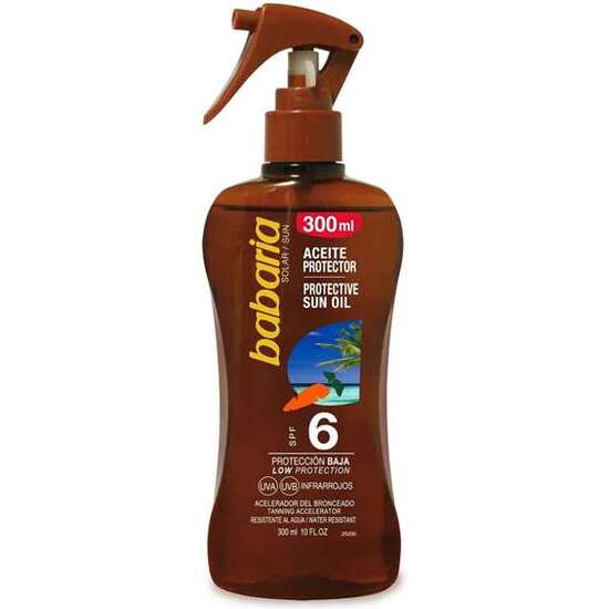 ACEITE PROTECTOR SOLAR ZANAHORIA  F-6 EN SPRAY 300 ML image 1