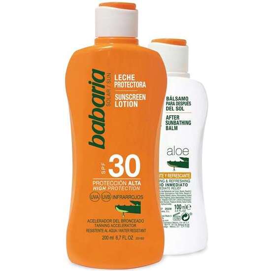 LECHE PROTECTORA SOLAR ALOE F-30  + AFTER SUN. 200 ML image 0