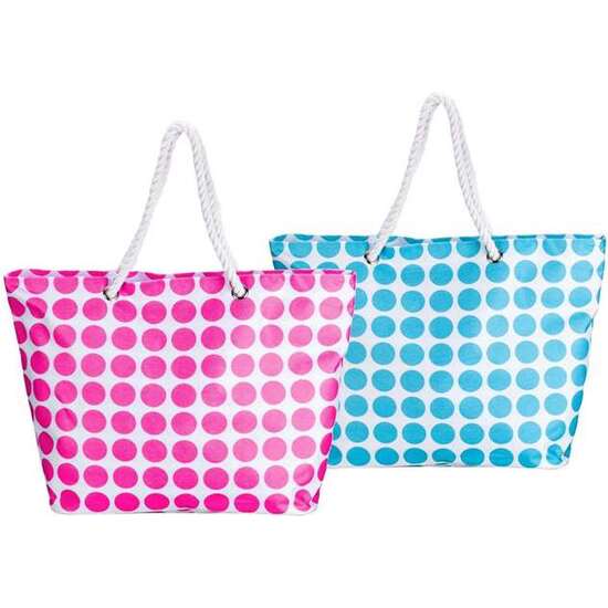 BOLSO DE PLAYA OXFORD POLYESTER 59X19X40CM - MODELOS SURTIDOS image 0