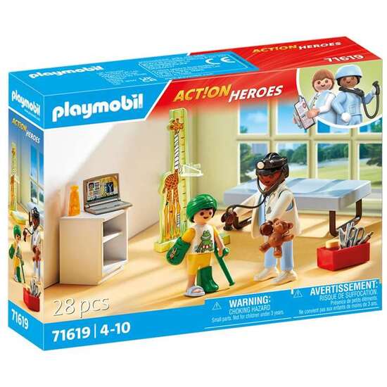 PEDIATRA CON OSITO DE PELUCHE. PLAYMOBIL ACTION. image 0