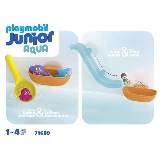 DIVERSIÓN EN LA PESCA CON ANIMALES DEL MAR PLAYMOBIL JUNIOR. image 1