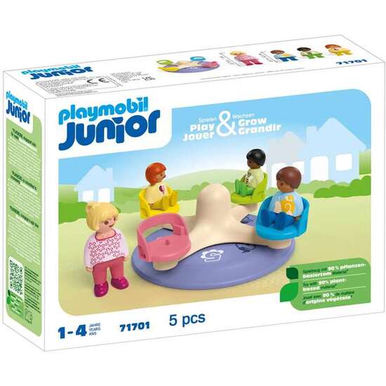 CARRUSEL CON FIGURAS PLAYMOBIL JUNIOR. image 0