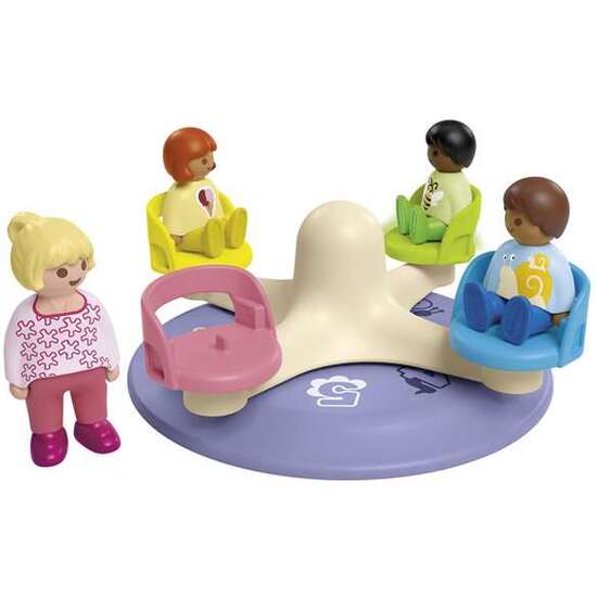 CARRUSEL CON FIGURAS PLAYMOBIL JUNIOR. image 1