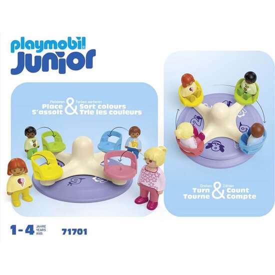 CARRUSEL CON FIGURAS PLAYMOBIL JUNIOR. image 3