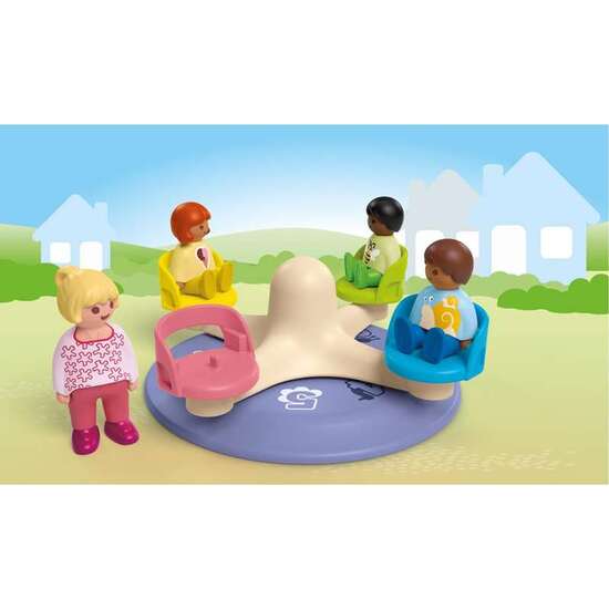 CARRUSEL CON FIGURAS PLAYMOBIL JUNIOR. image 4
