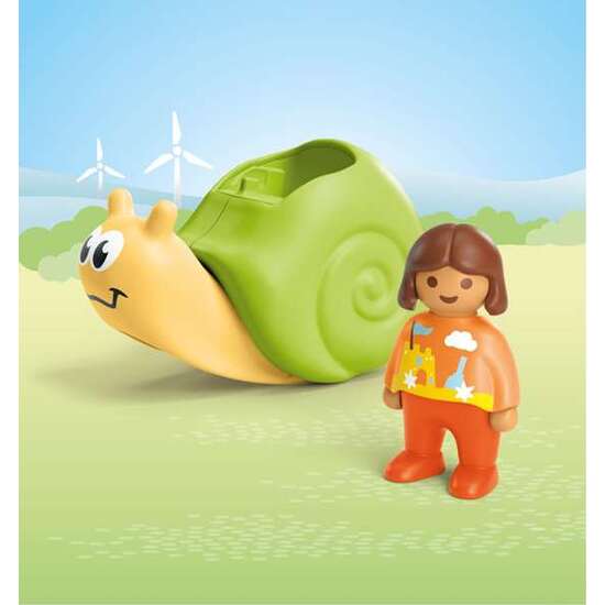 CARACOL CON FIGURA PLAYMOBIL JUNIOR. image 2