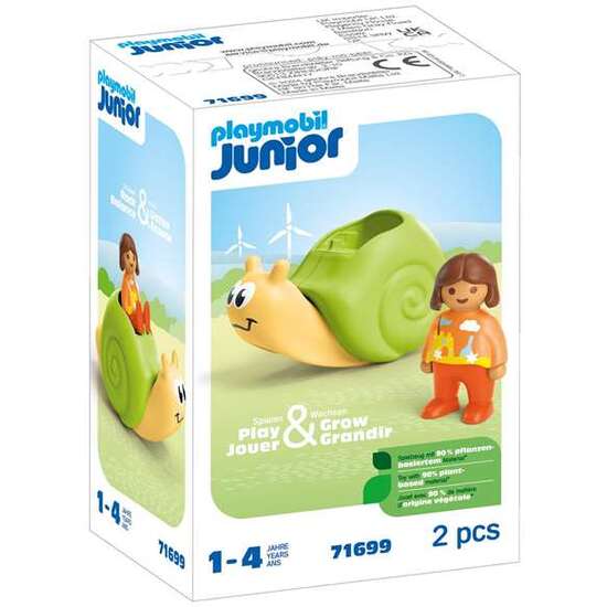 CARACOL CON FIGURA PLAYMOBIL JUNIOR. image 3
