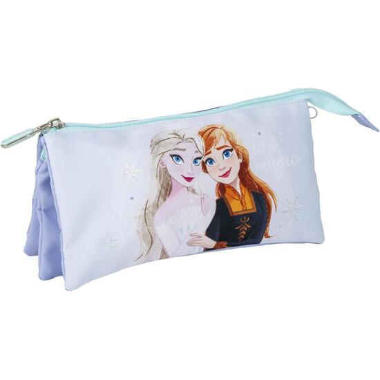 ESTUCHE PORTATODO 3 COMPARTIMENTOS FROZEN image 0