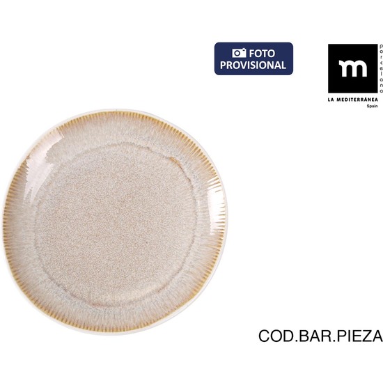 PLATO POSTRE Ø16,6CM CALOBRA CREMA image 0
