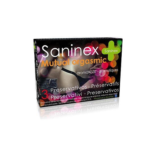 SANINEX CONDOMS 3 UDS MUTUAL ORGASMIC image 0