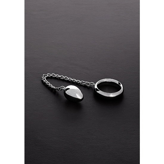 DONUT C-RING ANAL EGG (40/40MM) WITH CHAIN image 0