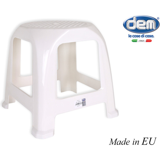 STOOL MULTIPURPOSE 26X26X33CM WHITE image 0