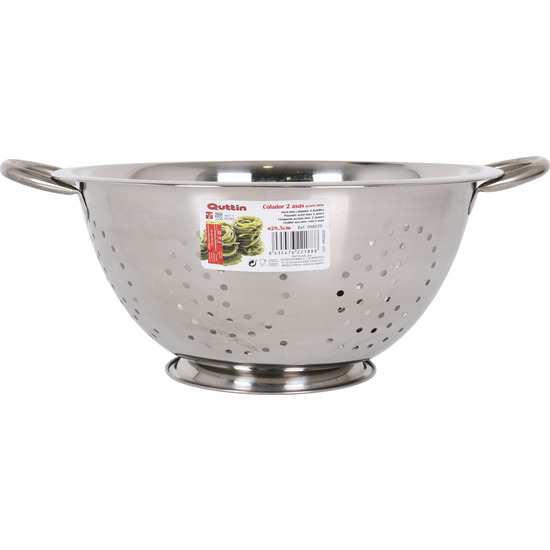 STEEL INOX COLANDER 2 HANDLES 28,5CM  image 1