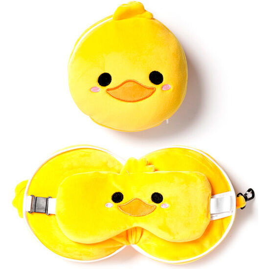 ALMOHADA VIAJE ANTIFAZ PATO ADORAMALS RELAXEAZZZ image 0